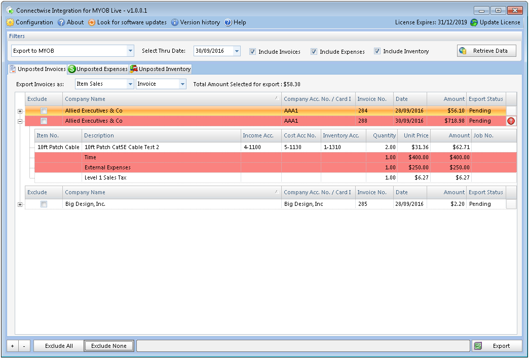 Mapping GL Accounts for Inventory Products Innovent Support
